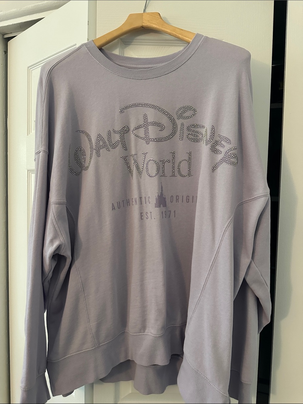 Walt Disney World Lilac Rhinestone Crewneck Sweatshirt – Disney Parks